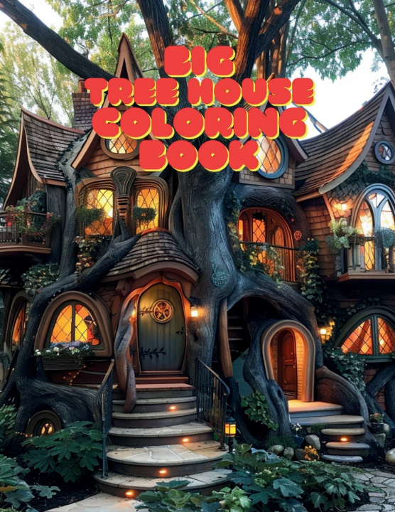 Book Big Tree House Coloring Book Imagination Publishing
