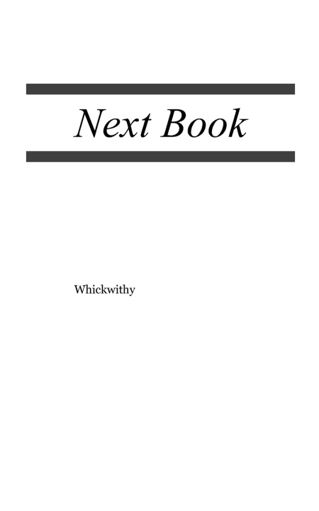 Kniha Next Book Whickwithy