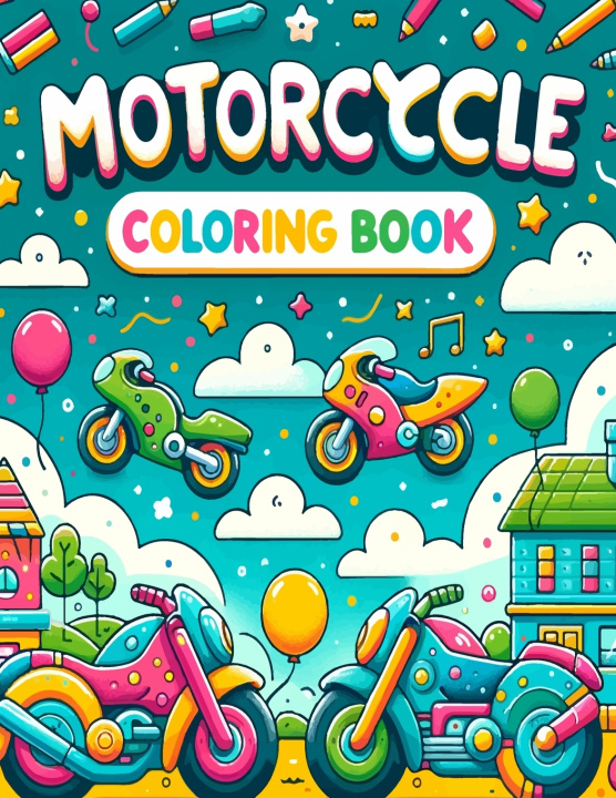 Kniha Motorcycle Coloring Book Thomas Andersen