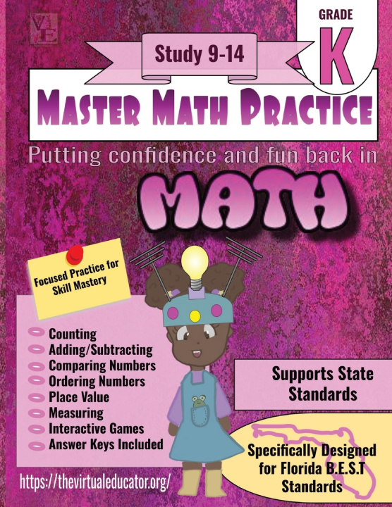 Kniha Master Math Practice- Kindergarten MBA Georgia R. Davis MAed
