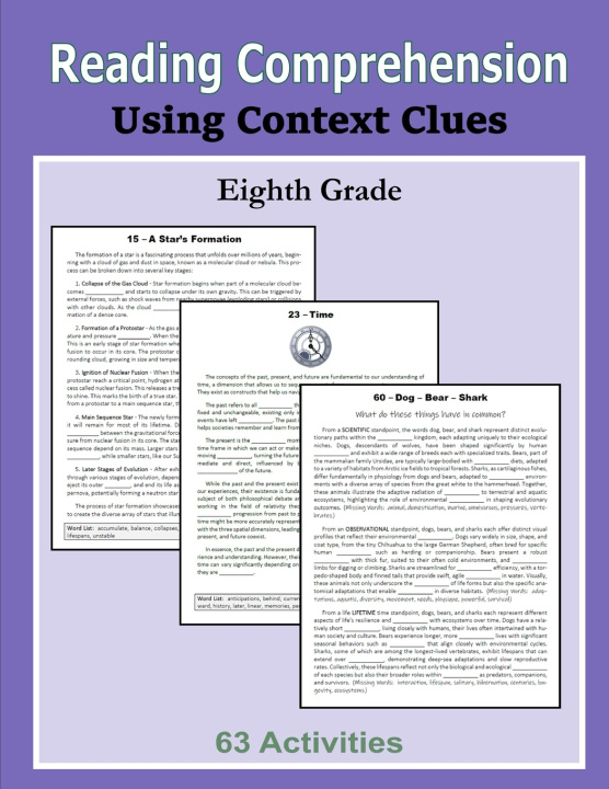 Könyv Reading Comprehension - Using Context Clues - Eighth Grade C. Mahoney