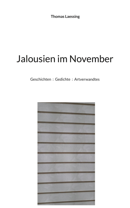 Kniha Jalousien im November Thomas Laessing
