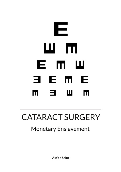 Kniha Cataract surgery Ain't a Saint
