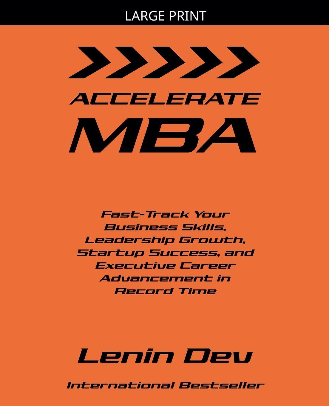 Könyv Accelerate MBA Lenin Dev