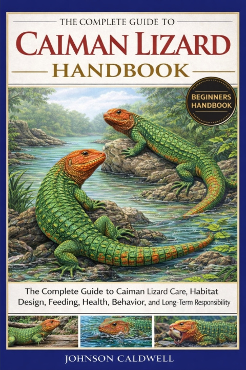 Книга THE COMPLETE GUIDE TO CAIMAN LIZARD HANDBOOK JOHNSON CALDWELL