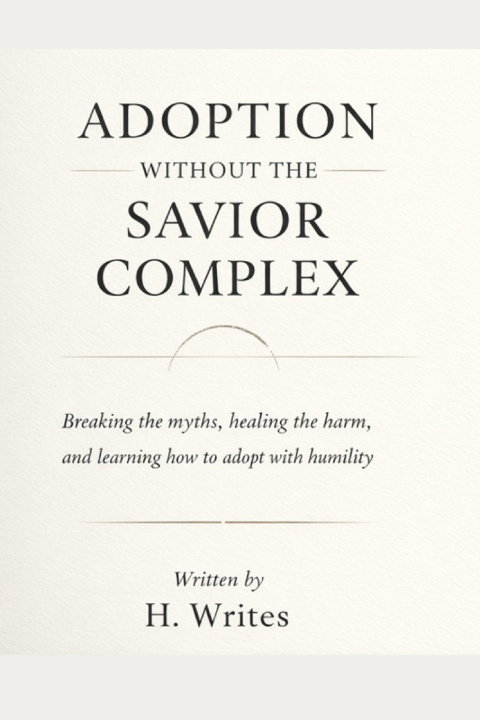 Kniha Adoption Without the Savior Complex H. Writes