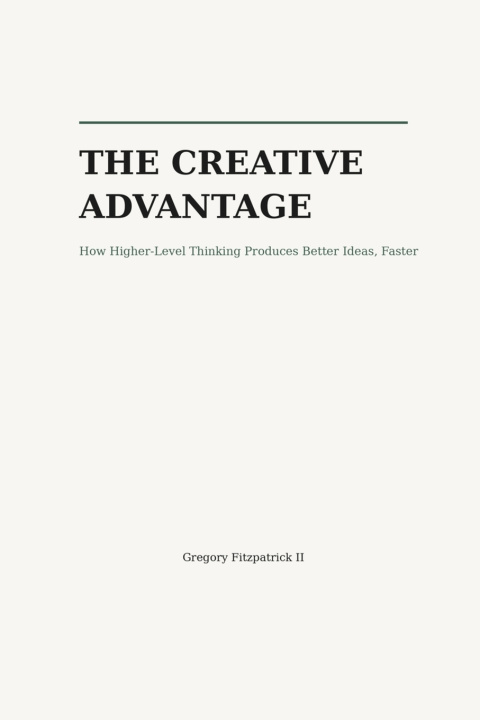 Kniha The Creative Advantage GREGORY Fitzpatrick
