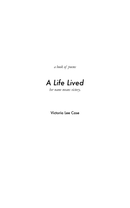 Könyv A Life Lived Victoria Case