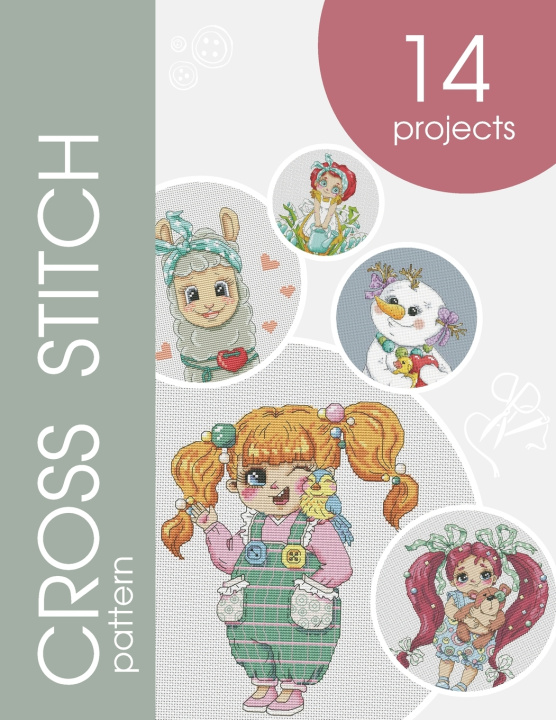 Knjiga Counted cross stitch patterns book Tania Vogl