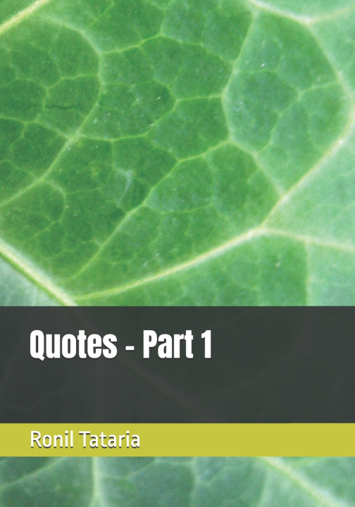 Kniha Quotes - Part 1 Ronil Tataria