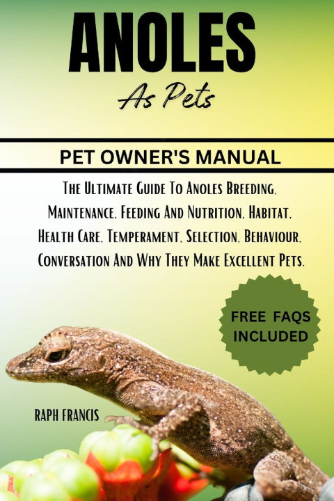 Kniha ANOLES AS PETS RAPH FRANCIS