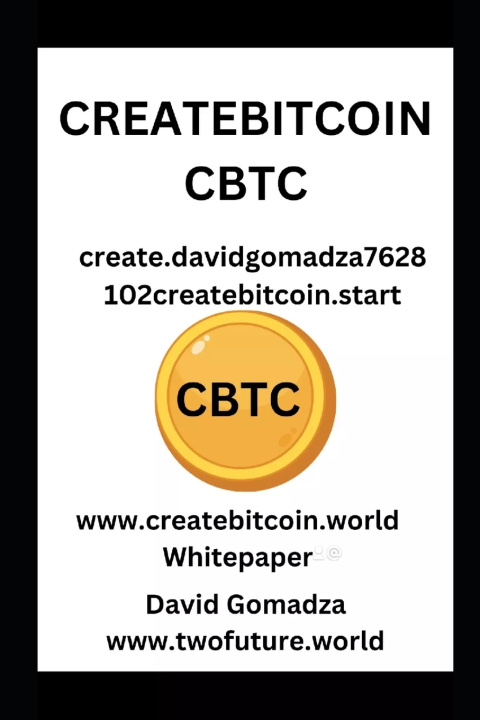 Kniha CREATEBITCOIN (CBTC) David Gomadza