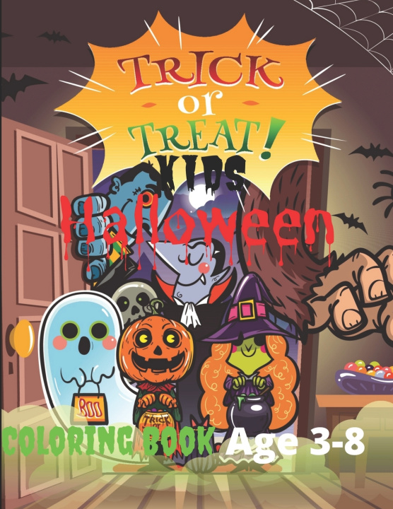 Libro Kids halloween coloring book Creative Organ