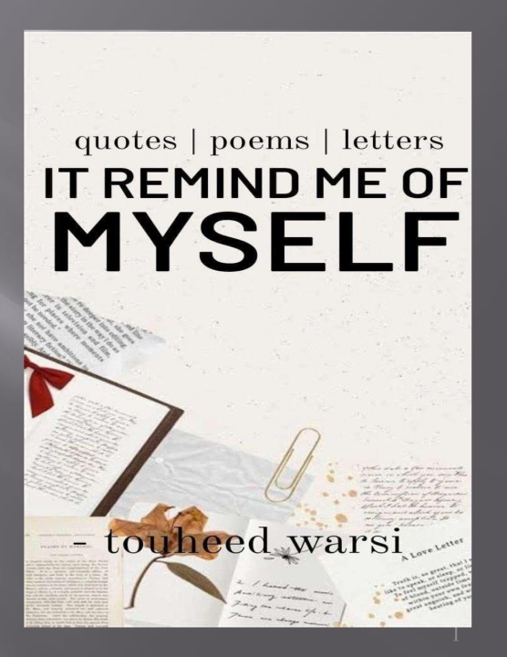 Libro It remind me of myself Sayyed Touheed Warsi