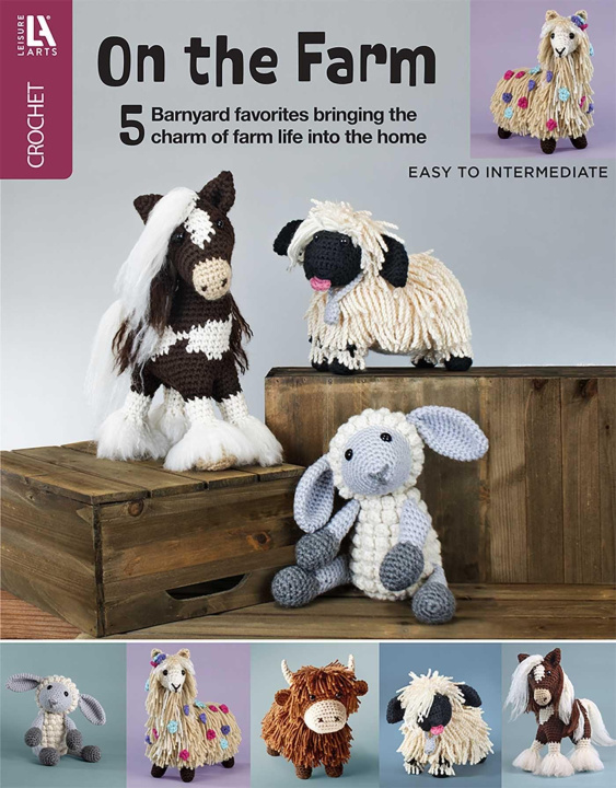 Libro On the Farm Amigurumi Crochet LEISURE ARTS