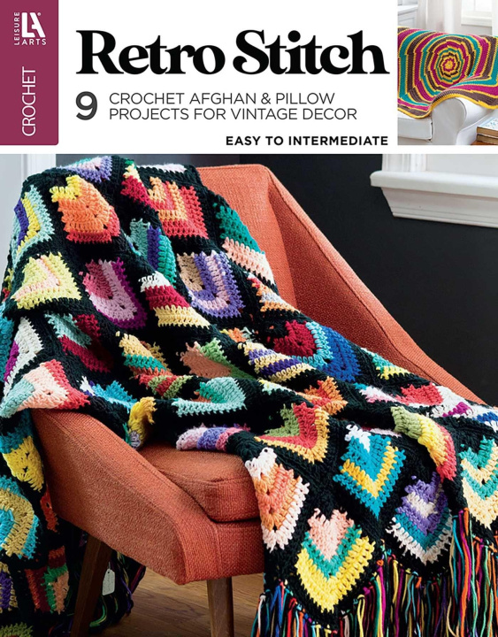 Kniha Retro Stitch Crochet LEISURE ARTS