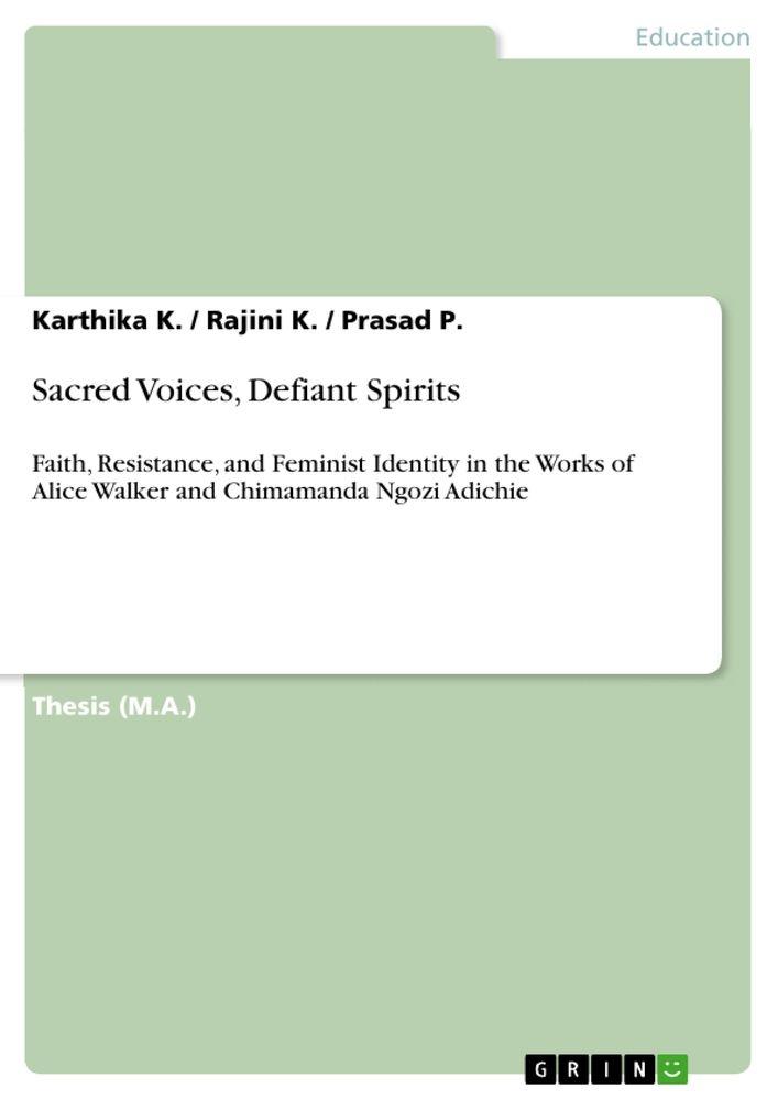 Libro Sacred Voices, Defiant Spirits Rajini K.