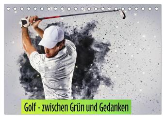 Kalendár/Diár Golf - zwischen Grün und Gedanken (Tischkalender 2027 DIN A5 quer), CALVENDO Monatskalender Calvendo