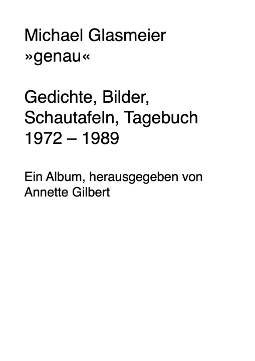 Kniha 'genau' 