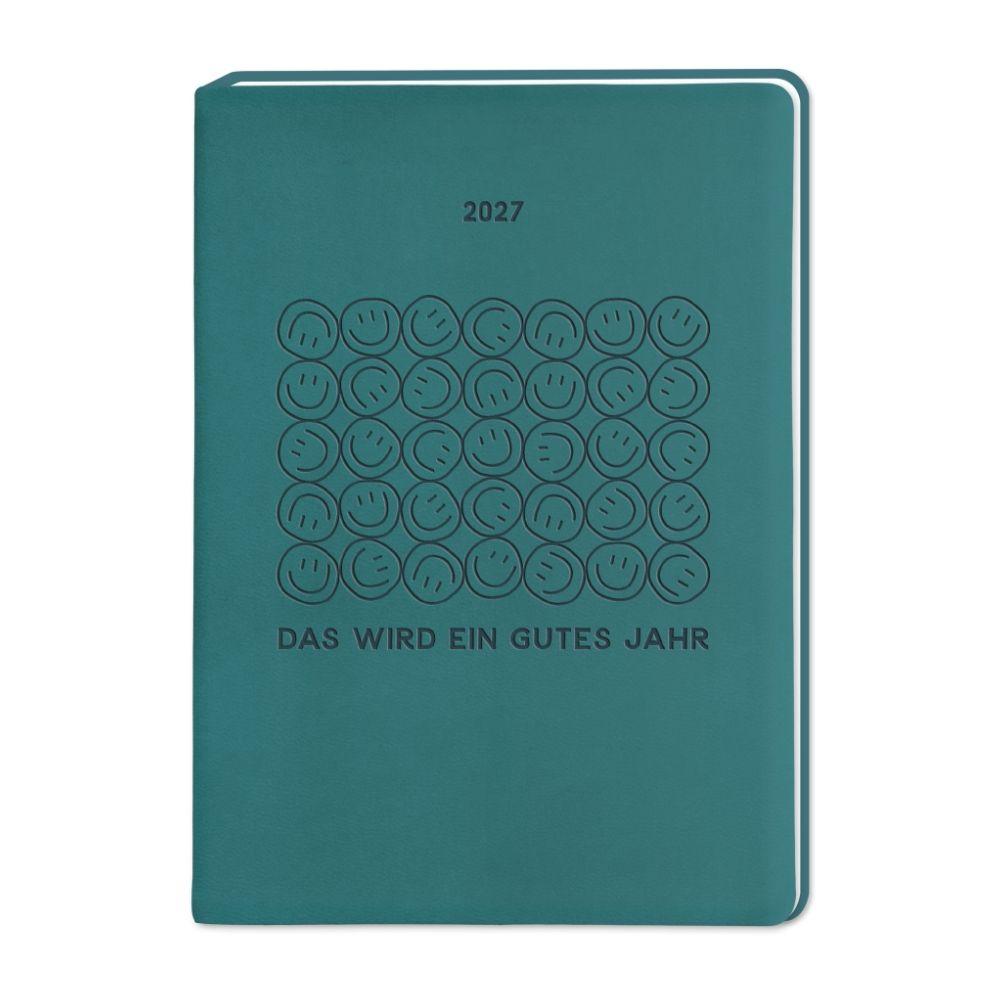 Libro Terminplaner Lederlook 2027 Schwarz 