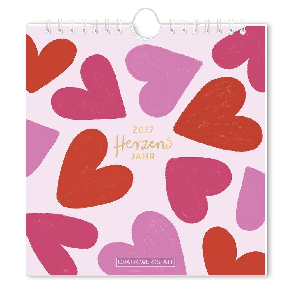 Koledar/Rokovnik Postkartenkalender 2027 Herzensjahr 