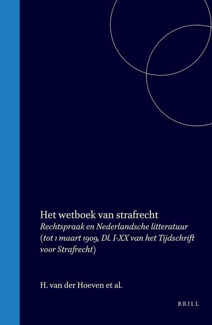 Knjiga Het Wetboek Van Strafrecht 