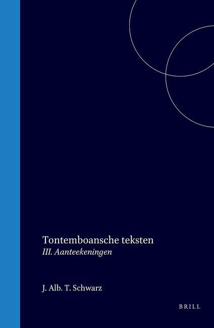 Knjiga Tontemboansche Teksten 