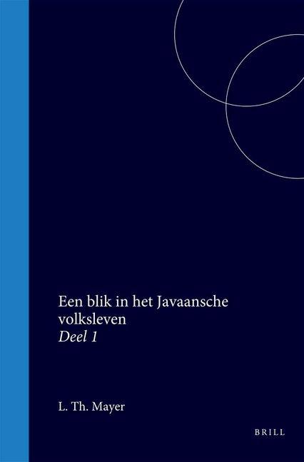 Book Een Blik in Het Javaansche Volksleven 