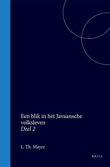 Kniha Een Blik in Het Javaansche Volksleven 
