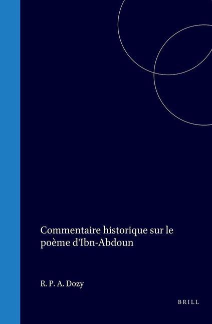 Kniha Commentaire Historique Sur Le Poème d'Ibn-Abdoun 