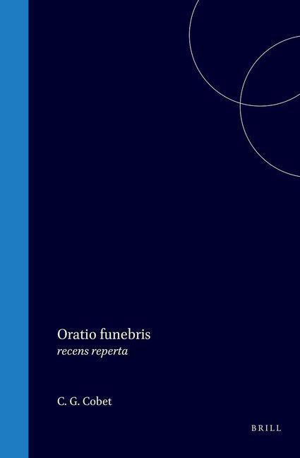 Knjiga Oratio Funebris C G Cobet