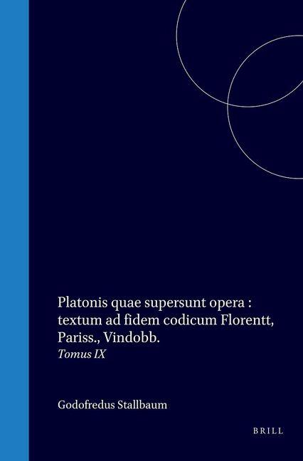 Knjiga Platonis Quae Supersunt Opera 