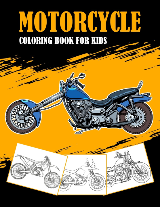 Kniha Motorcycle Coloring Book for Kids Raphael Dali