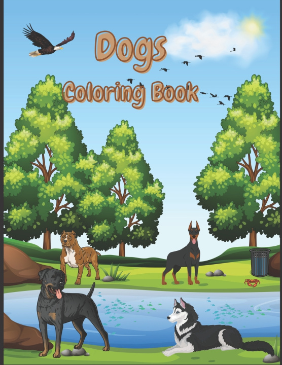 Книга Dogs Coloring Book Simon Kury