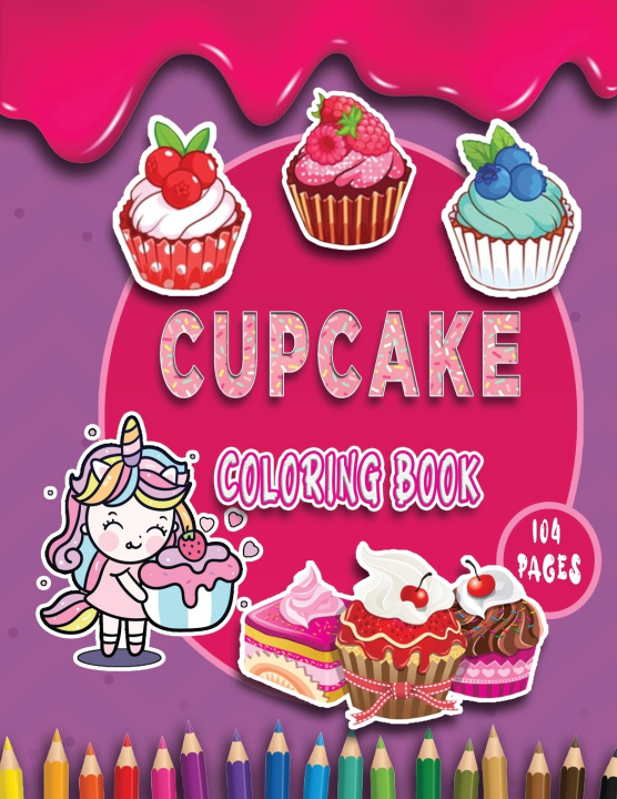 Book Cupcake Coloring Book amderray sweet capcakes