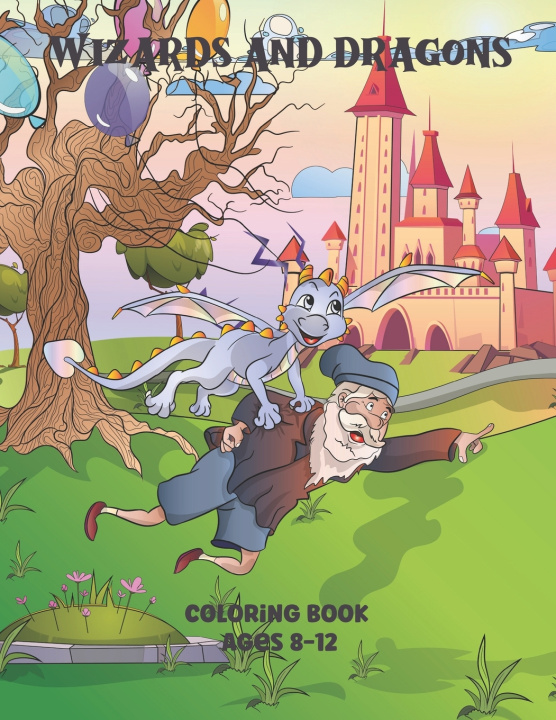 Book Wizards And Dragons Coloring Creations