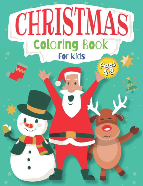 Knjiga christmas coloring book for kids ages 4-8 Oussama Zinaoui