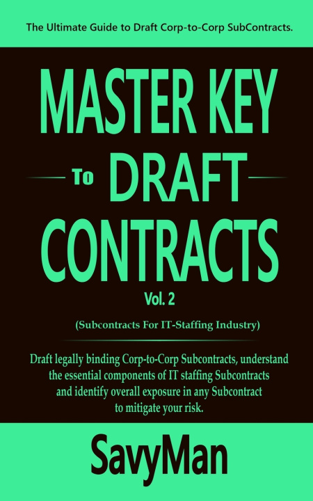 Kniha Master Key to Draft Contracts Savy Man