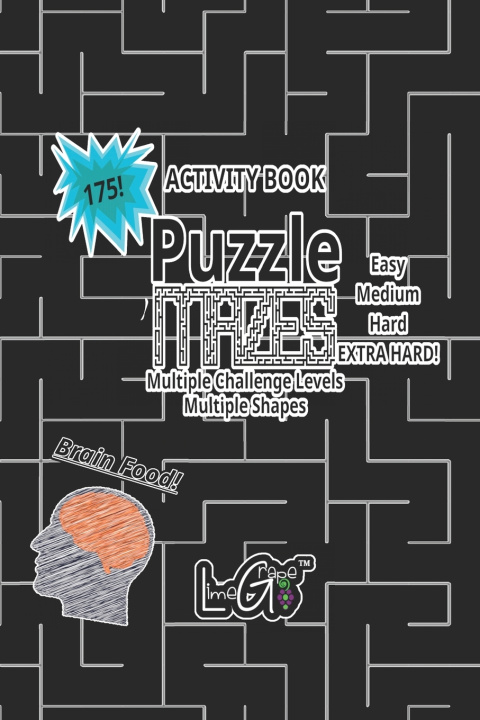Knjiga ACTIVITY BOOK 175 Puzzle Mazes LimeGrape