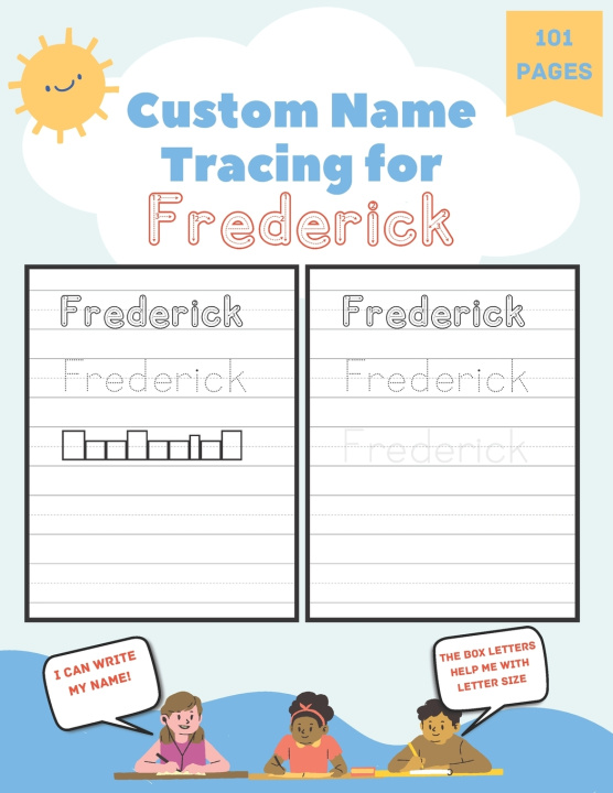 Kniha Custom Name Tracing for Frederick Poppy Blaze