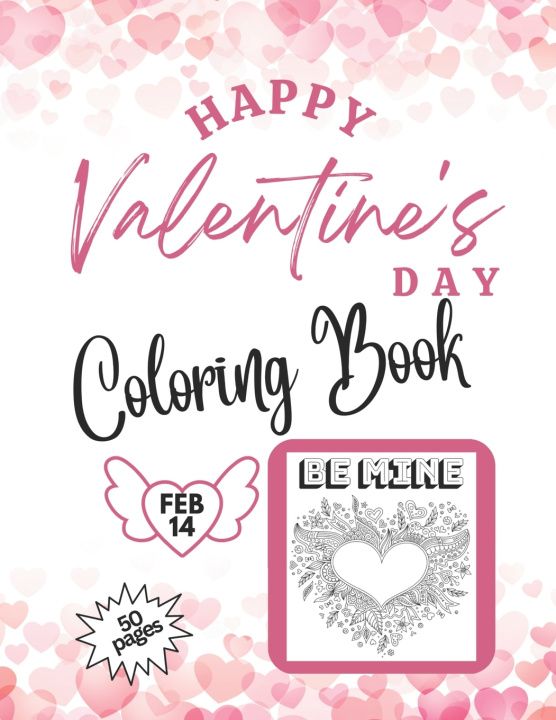Knjiga Happy Valentine's Day Coloring Book | 50 pages Journey Quest