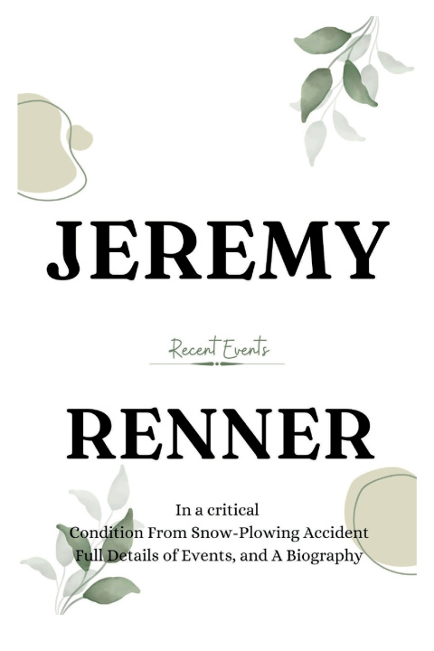 Knjiga JEREMY RENNER Recent Events