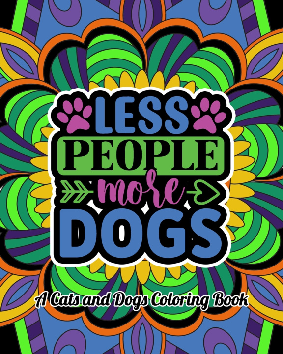 Książka A Cats and Dogs Coloring Book Heather Maga