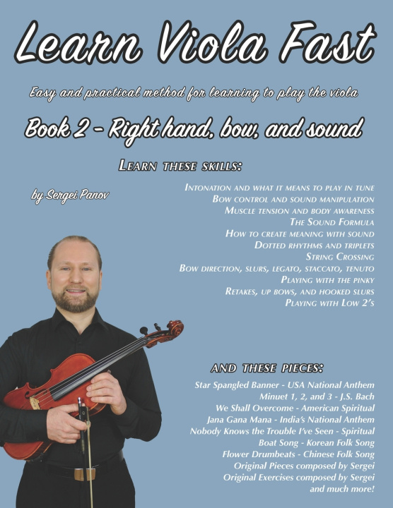 Knjiga Learn Viola Fast Book 2 Sergei Panov