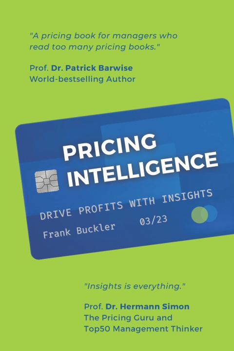 Knjiga PRICING INTELLIGENCE Frank Buckler