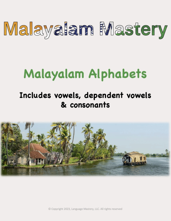 Kniha Malayalam Alphabets Malayalam Mastery