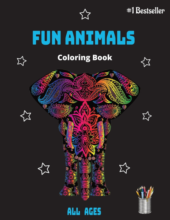 Kniha FUN ANIMALS COLORING BOOK Dejohn Justin Durdin