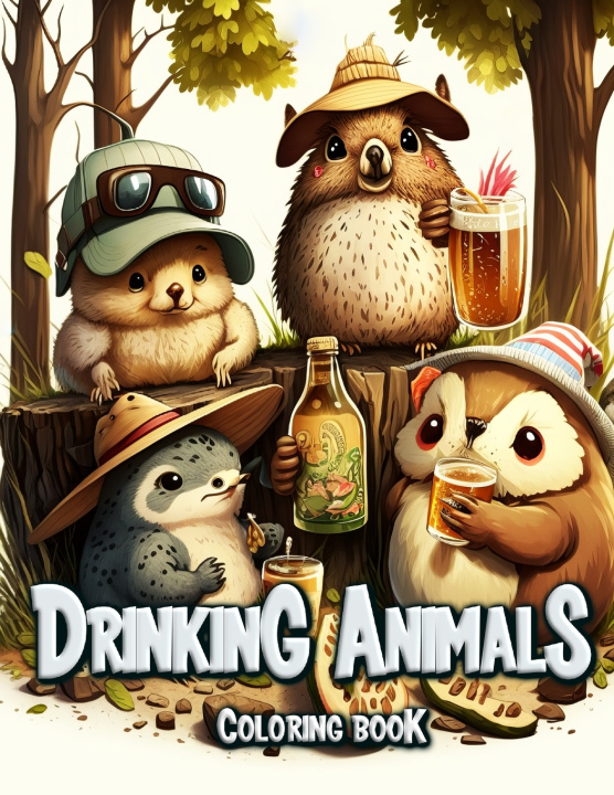 Knjiga Drinking Animals Coloring Book Laura Seidel