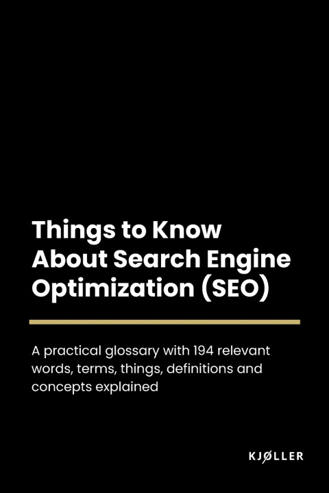 Kniha Things to Know About Search Engine Optimization Kjøller