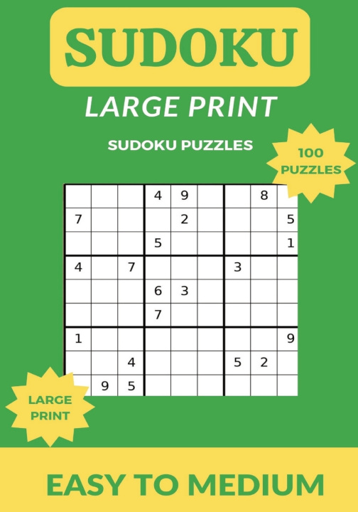 Kniha SUDOKU Large Print Troppi Creations